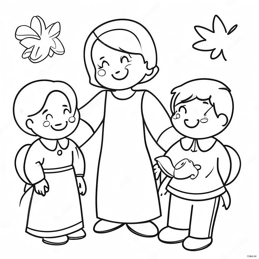 Preschool Sunday School Coloring Page 40327 33439