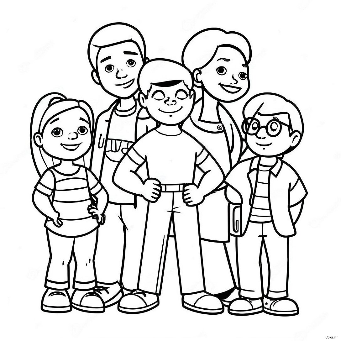 Proud Family Fun Day Coloring Page 27794 25278
