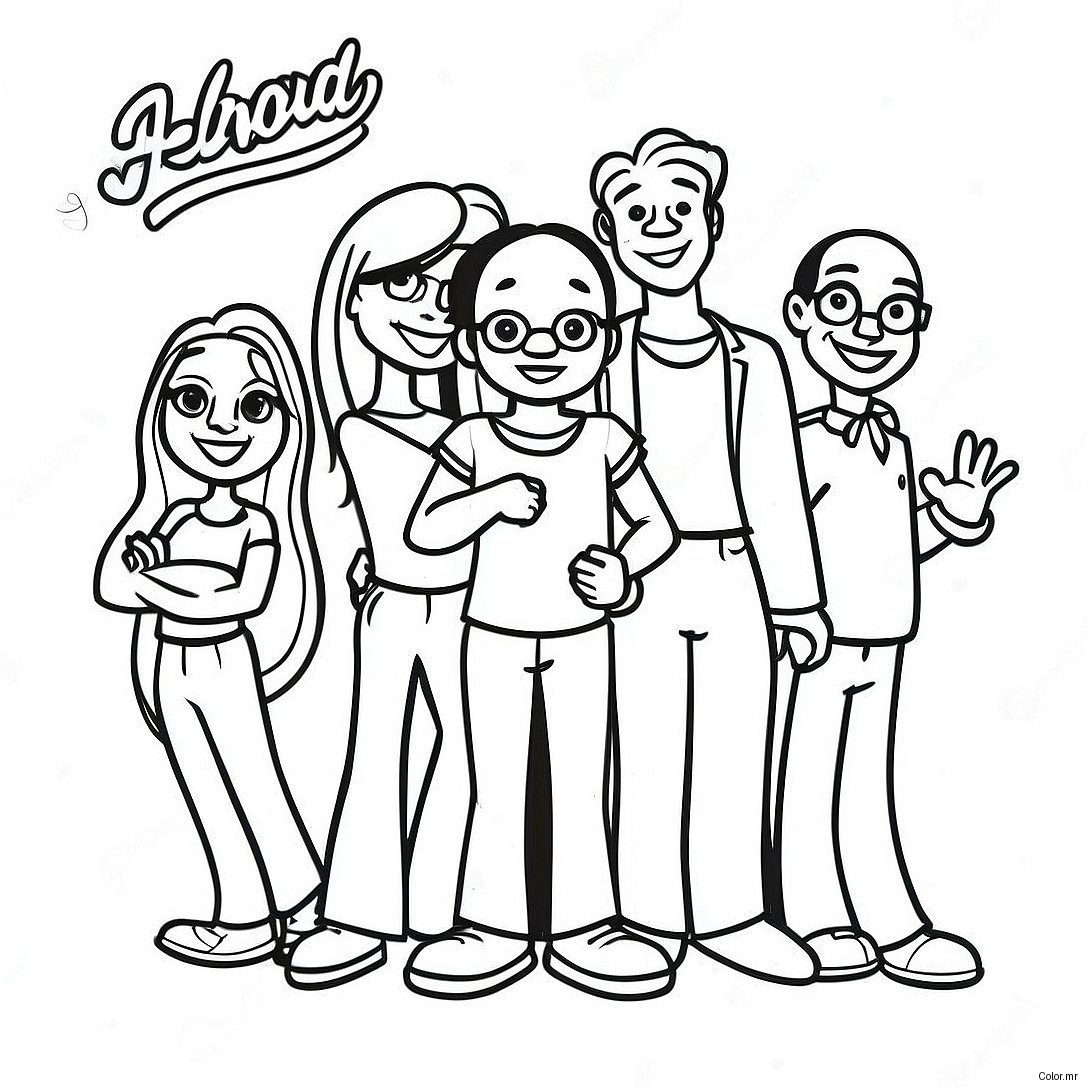 Proud Family Fun Day Coloring Page 27794 25279