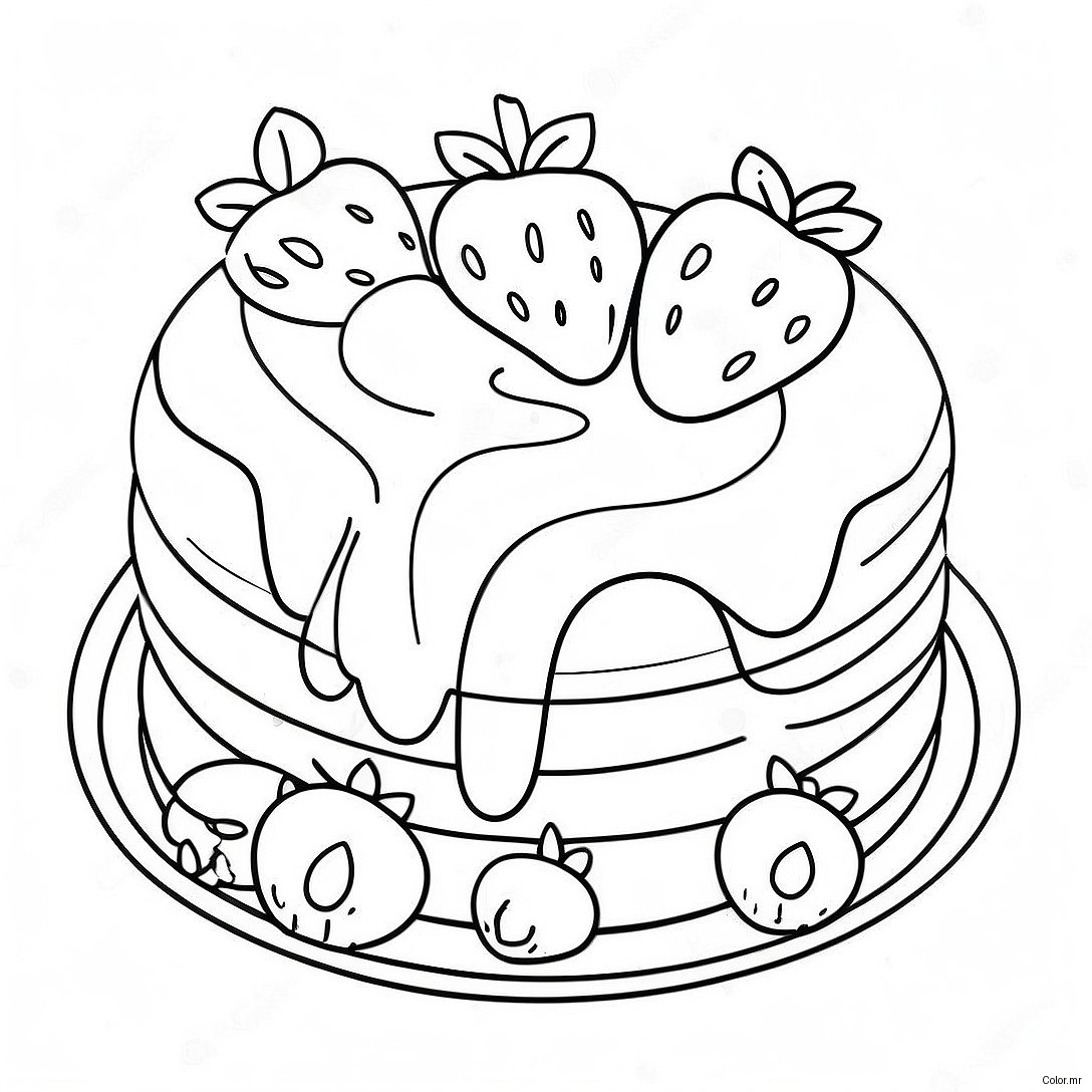 Raspberry Torte Strawberry Shortcake Coloring Page 69723 57425