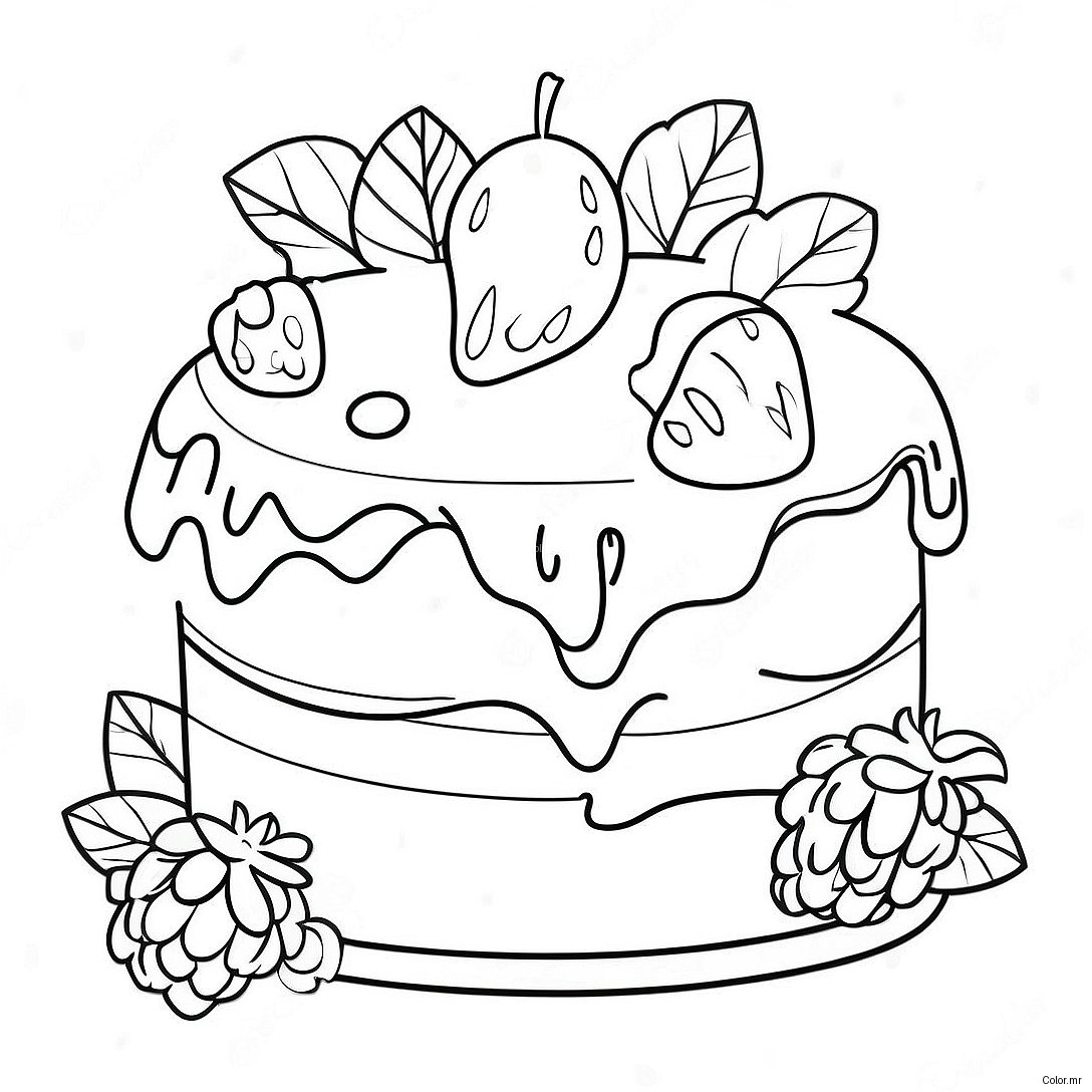 Raspberry Torte Strawberry Shortcake Coloring Page 69723 57426
