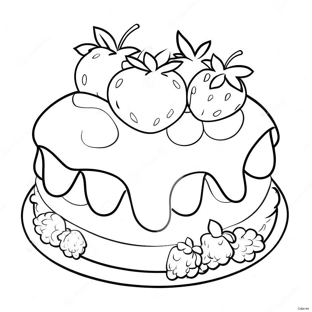 Raspberry Torte Strawberry Shortcake Coloring Page 69723 57428