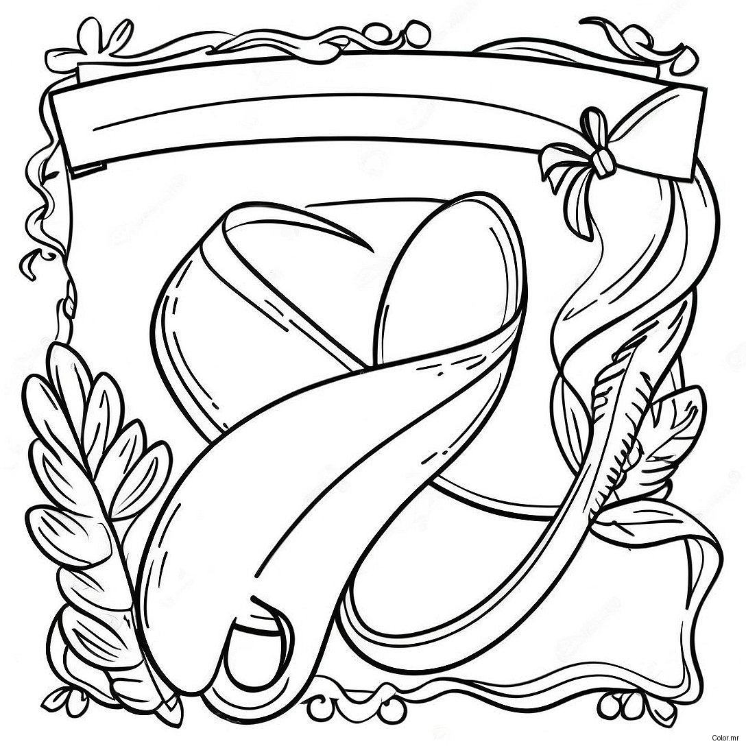 Red Ribbon Week Flyer Coloring Page 17925 15021