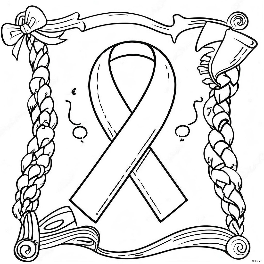 Red Ribbon Week Flyer Coloring Page 17925 15022