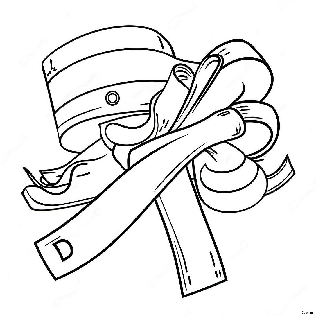 Red Ribbon Week Flyer Coloring Page 17925 15024