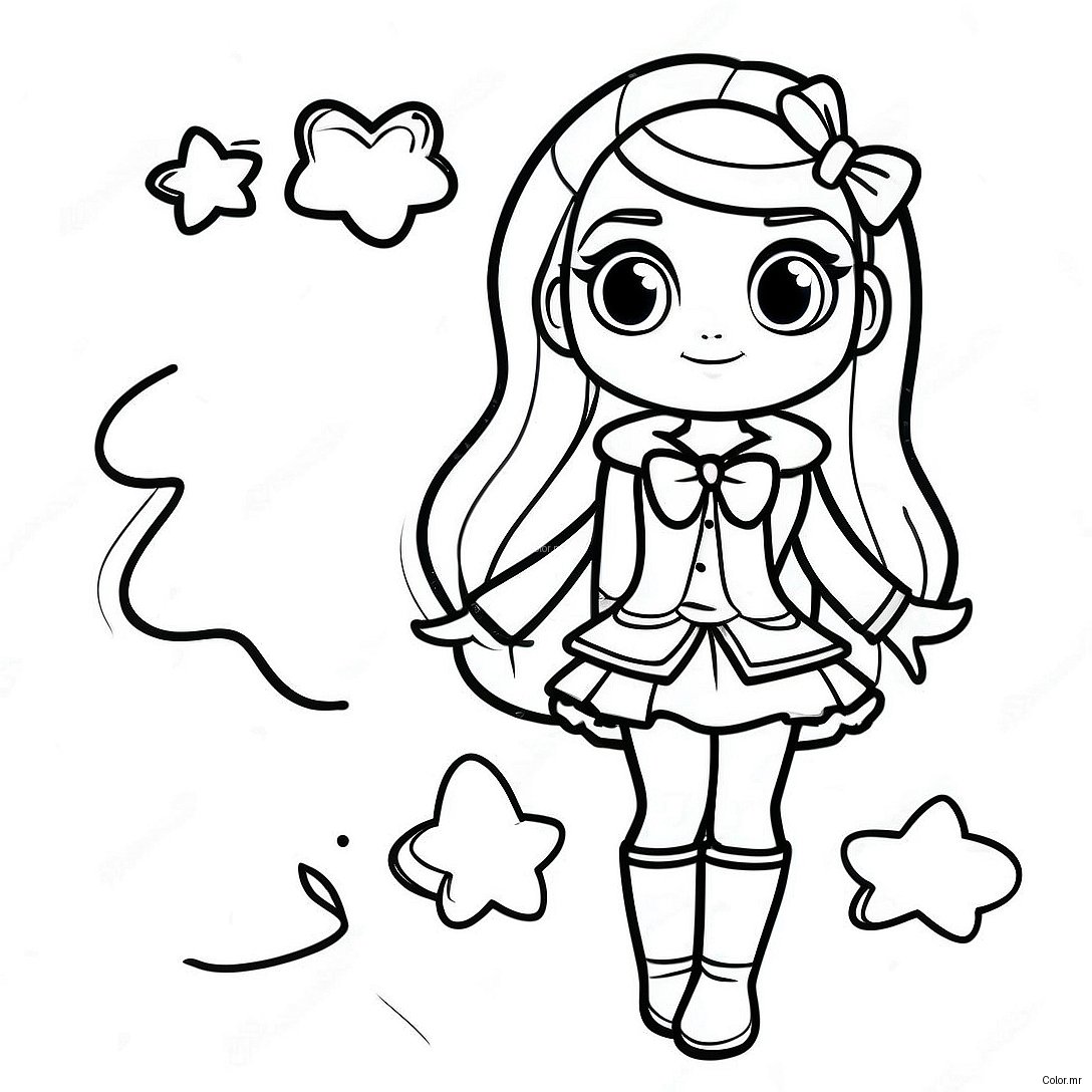 Ruby From Rainbow High In Stylish Outfit Coloring Page 31970 16474