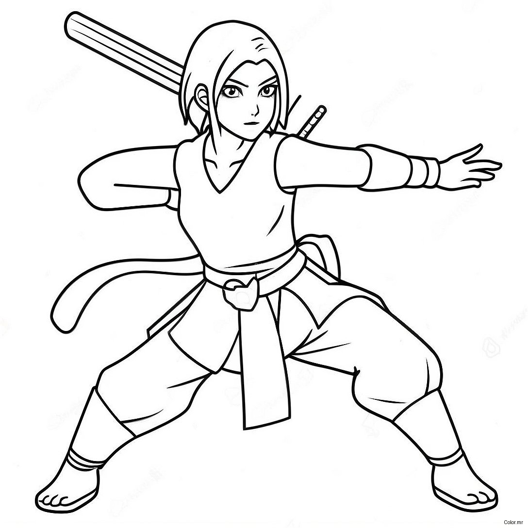 Sakura Haruno In Posa Di Battaglia Da Colorare 23964 22081