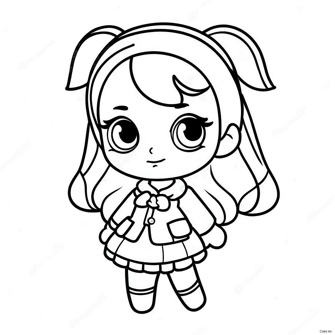 Sassy Bad Girl Gacha Life Coloring Page 73586 60741
