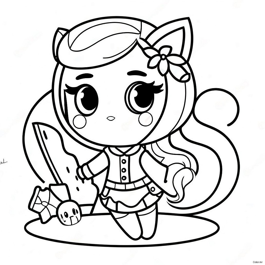 Sassy Bad Girl Gacha Life Coloring Page 73586 60742