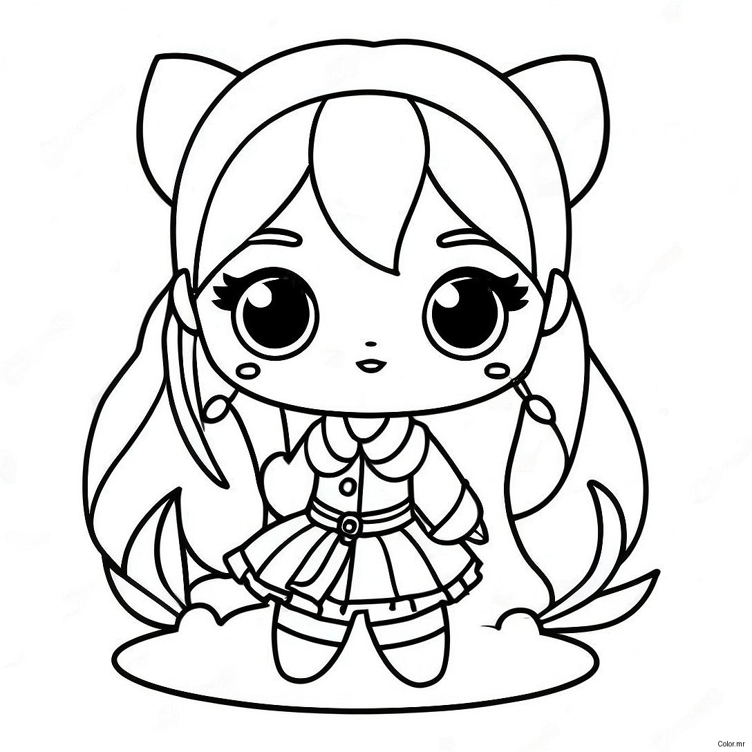 Sassy Bad Girl Gacha Life Coloring Page 73586 60744