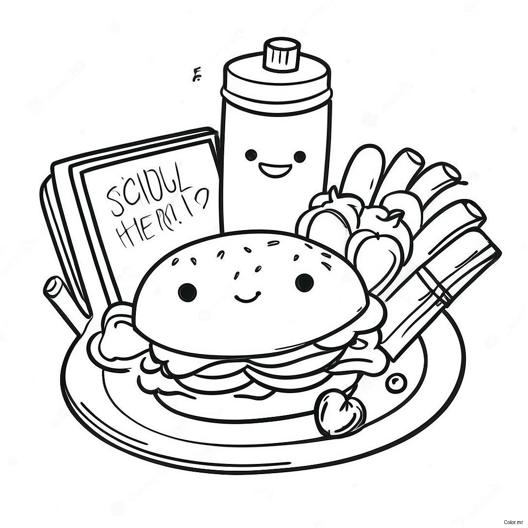 School Lunch Hero Day Coloring Page 35943 29982