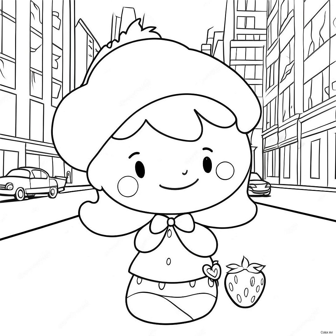 Strawberry Shortcake Berry In The Big City Coloring Page 74165 61208