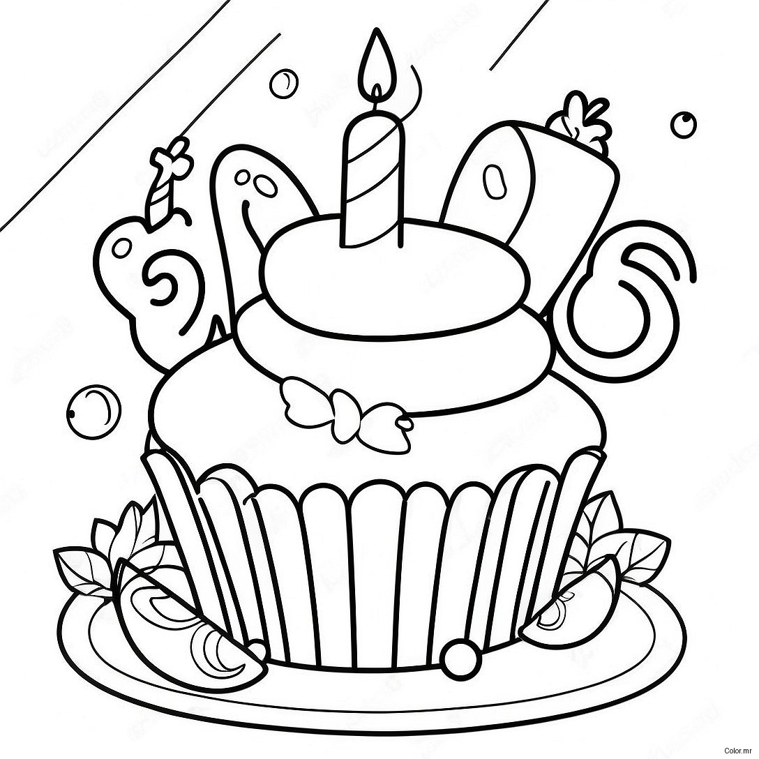 Sweet 16 Birthday Celebration Coloring Page 71623 59174