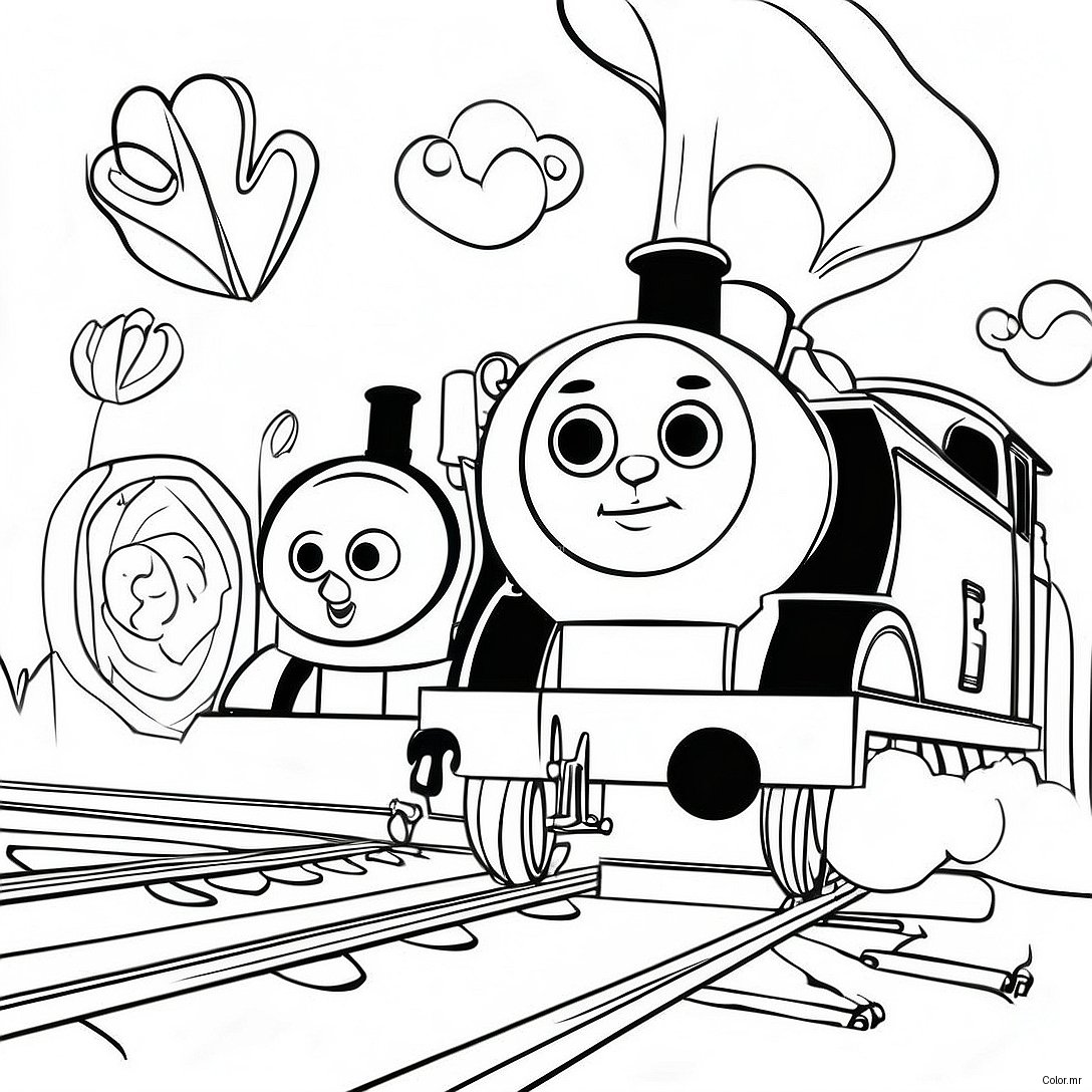 Thomas And Friends All Engines Go Coloring Page 62878 52063