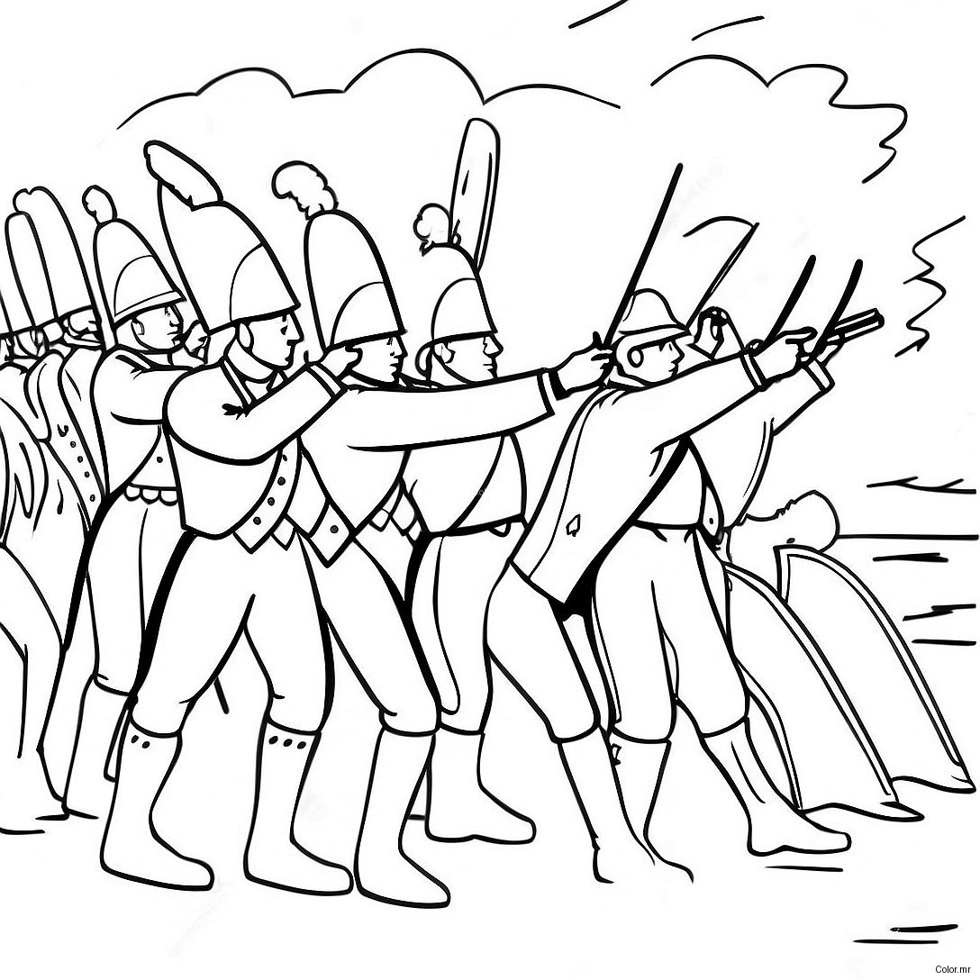 War Of 1812 Historical Battle Coloring Page 56091 46627