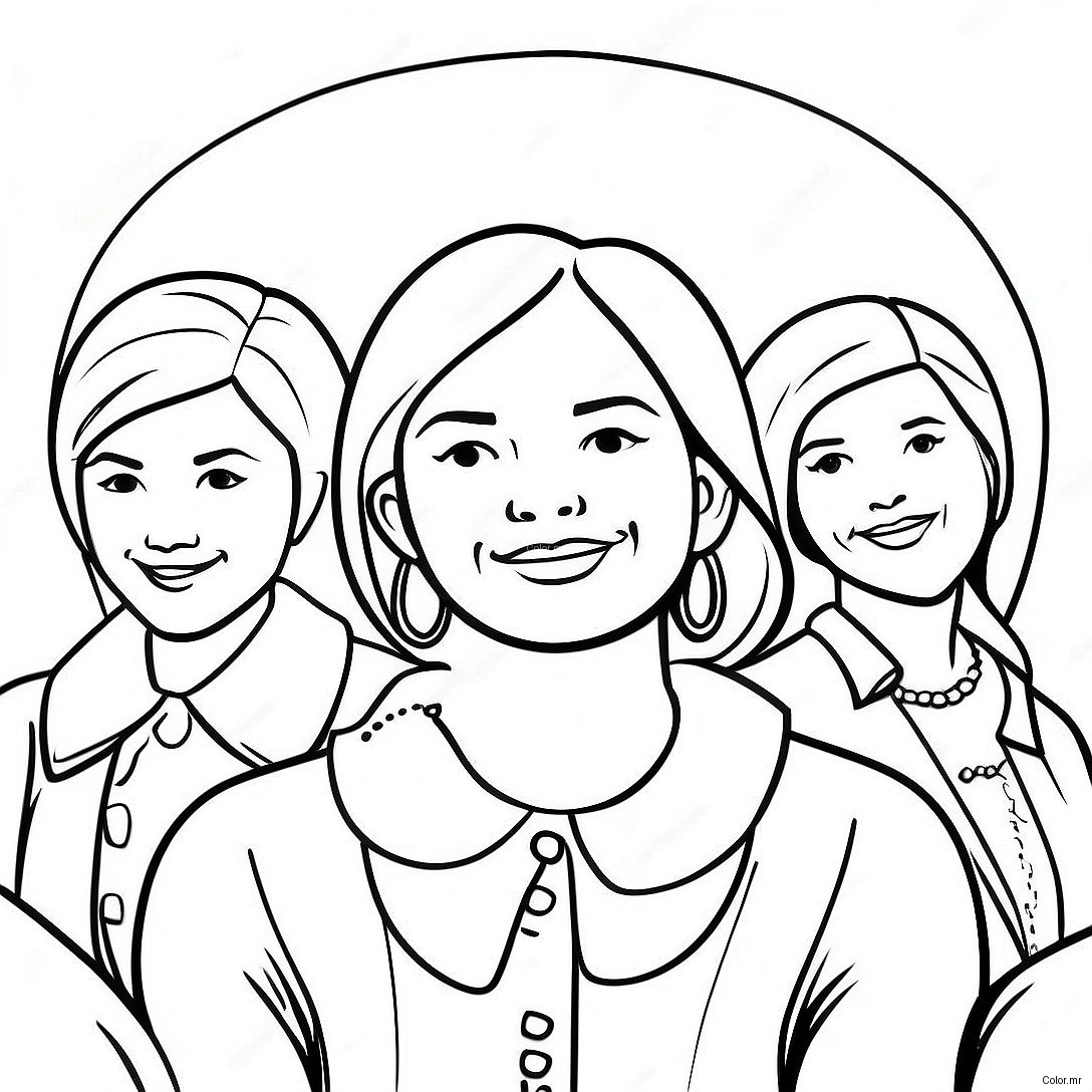 Women S Day Celebration Coloring Page 19988 18637