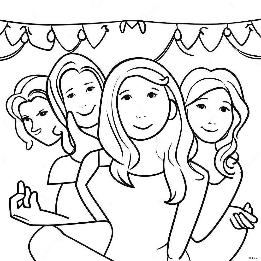 Women S Day Celebration Coloring Page 19988 18640