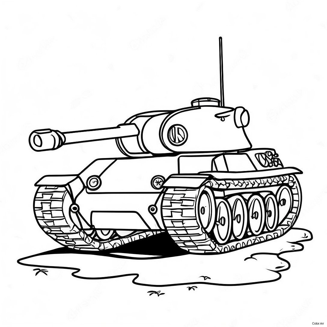 Ww2 Tank Coloring Page 20792 19247