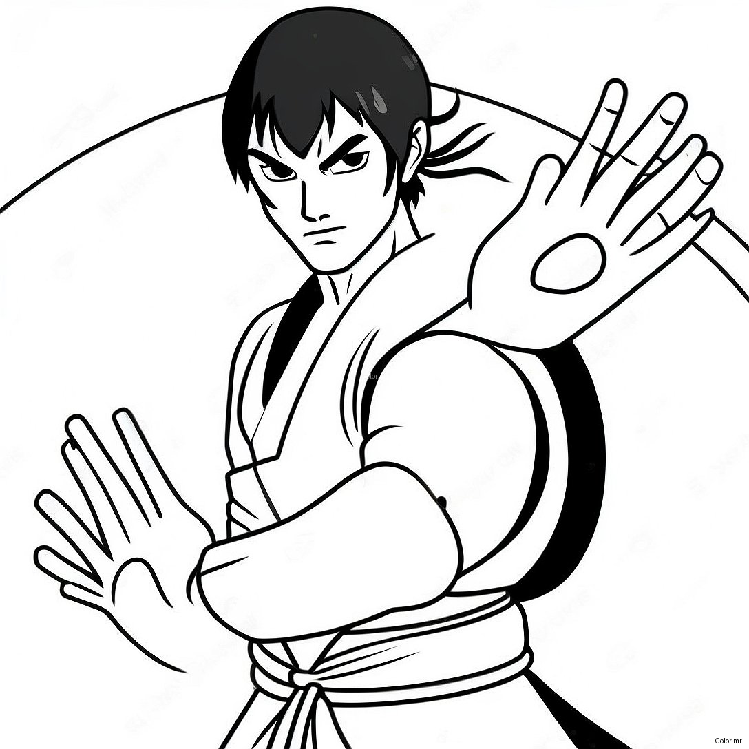 Zuko With Firebending Powers Coloring Page 54181 45123