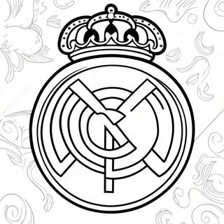 Pagina Da Colorare Del Logo Del Real Madrid 10236-8410