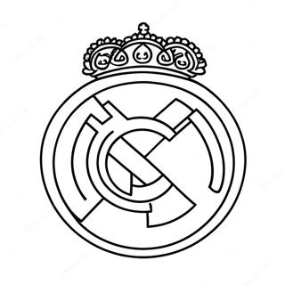 Pagina Da Colorare Del Logo Del Real Madrid 10236-8411