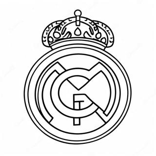 Pagina Da Colorare Del Logo Del Real Madrid 10236-8412