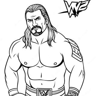 Pagina Da Colorare Della Wwe 10356-8506