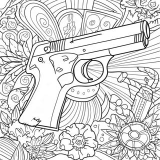 Pagina Da Colorare Della Pistola 1061-847