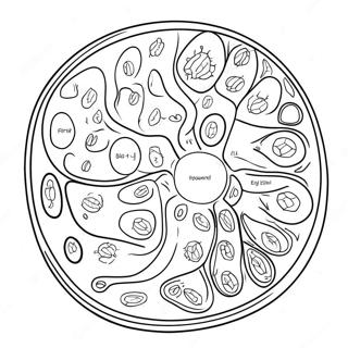 Pagina Da Colorare Del Diagramma Della Cellula Vegetale 10817-8867