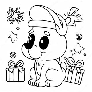 Pagina Da Colorare Di Bluey A Natale 10847-8890