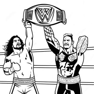 Pagina Da Colorare Del Match Di Campionato Wwe 1112-890