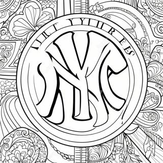 Pagina Da Colorare Del Logo Yankees 11167-9154