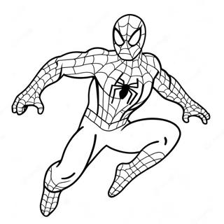 Spiderman In Un Costume Spettrale Pagina Da Colorare 11178-9165