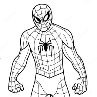 Spiderman In Un Costume Spettrale Pagina Da Colorare 11178-9166