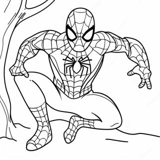 Spiderman In Un Costume Spettrale Pagina Da Colorare 11178-9168