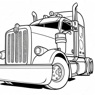 Pagina Da Colorare Di Camion Peterbilt Vintage 11228-9207