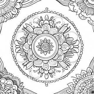 Pagina Da Colorare Di Mandala Di Meditazione 11237-9210