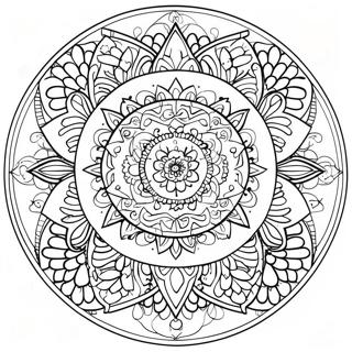 Pagina Da Colorare Di Mandala Di Meditazione 11237-9212