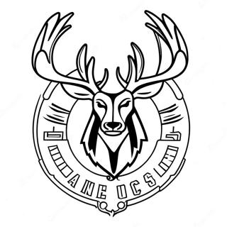 Pagina Da Colorare Del Logo Milwaukee Bucks 11247-9218