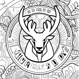 Pagina Da Colorare Del Logo Milwaukee Bucks 11247-9219