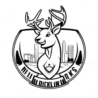 Pagina Da Colorare Del Logo Milwaukee Bucks 11247-9220