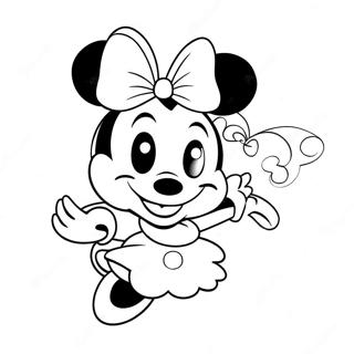 Carina Minnie Mouse Con Fiocco Da Colorare 112-96