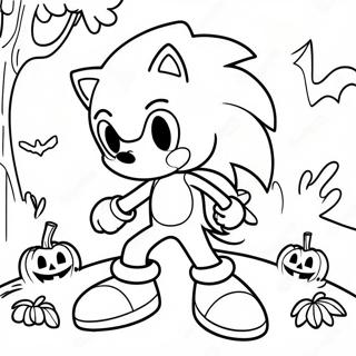 Pagina Da Colorare Di Sonic Halloween 11407-9347