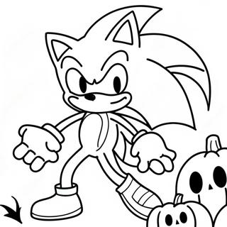 Pagina Da Colorare Di Sonic Halloween 11407-9348