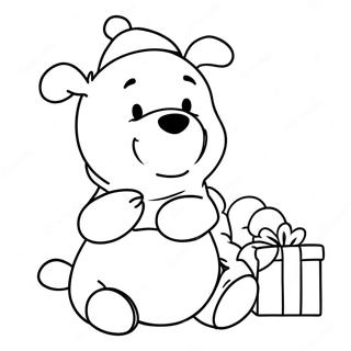 Pagina Da Colorare Di Winnie The Pooh A Natale 11607-9506