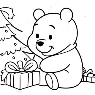 Pagina Da Colorare Di Winnie The Pooh A Natale 11607-9507