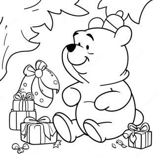 Pagina Da Colorare Di Winnie The Pooh A Natale 11607-9508