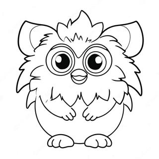 Pagina Da Colorare Di Un Furby Carino Con Grandi Occhi 11638-9533