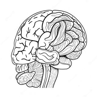 Pagina Da Colorare Dellanatomia Del Cervello Colorata 11718-9599