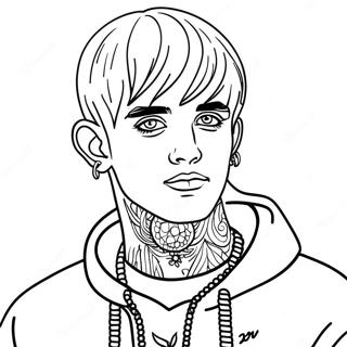 Lil Peep Pagine Da Colorare